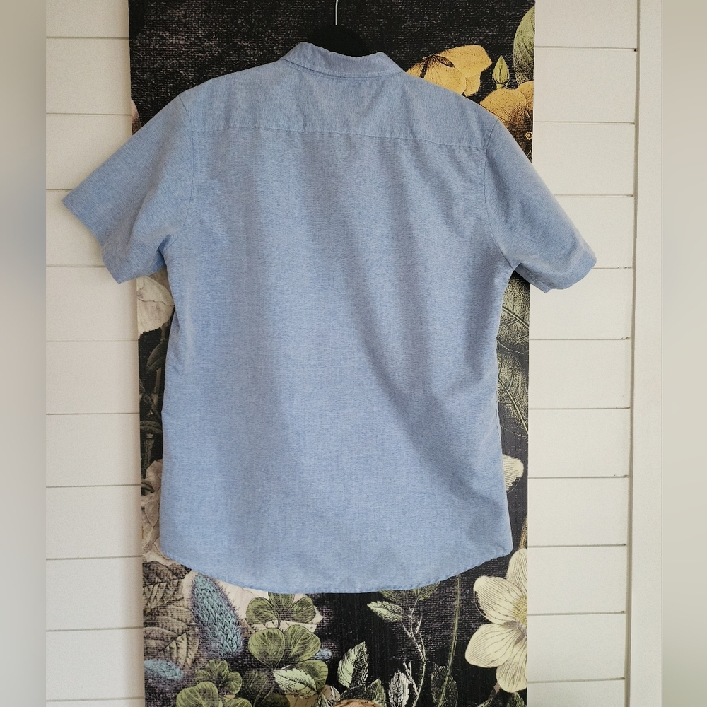 TWO!! Men's large short sleeve Blue & GREEN Murl button-down - Picture 10 of 14